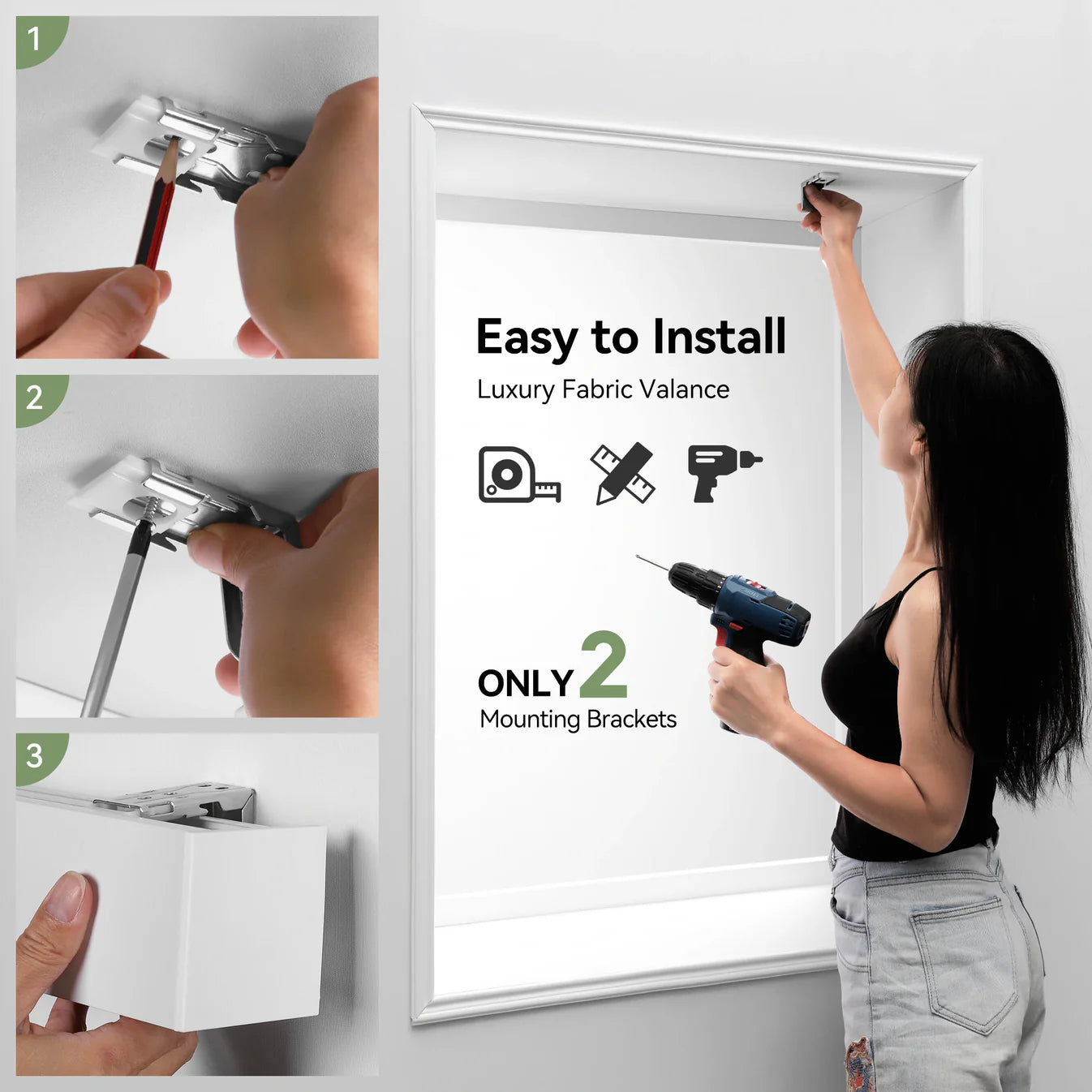 Inside and outside mount options