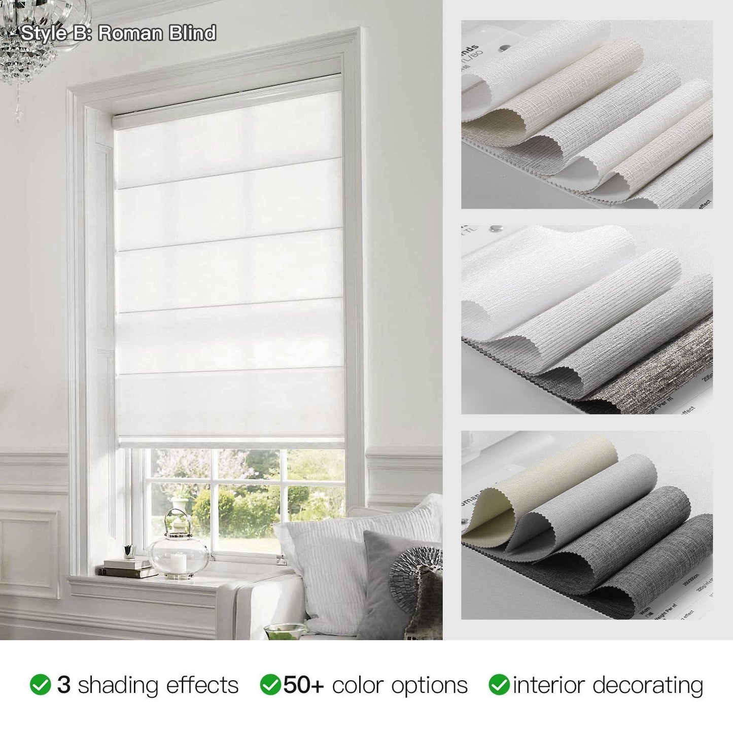 Energy-Efficient Roman Shades & Elegant Window Blinds for Any Room