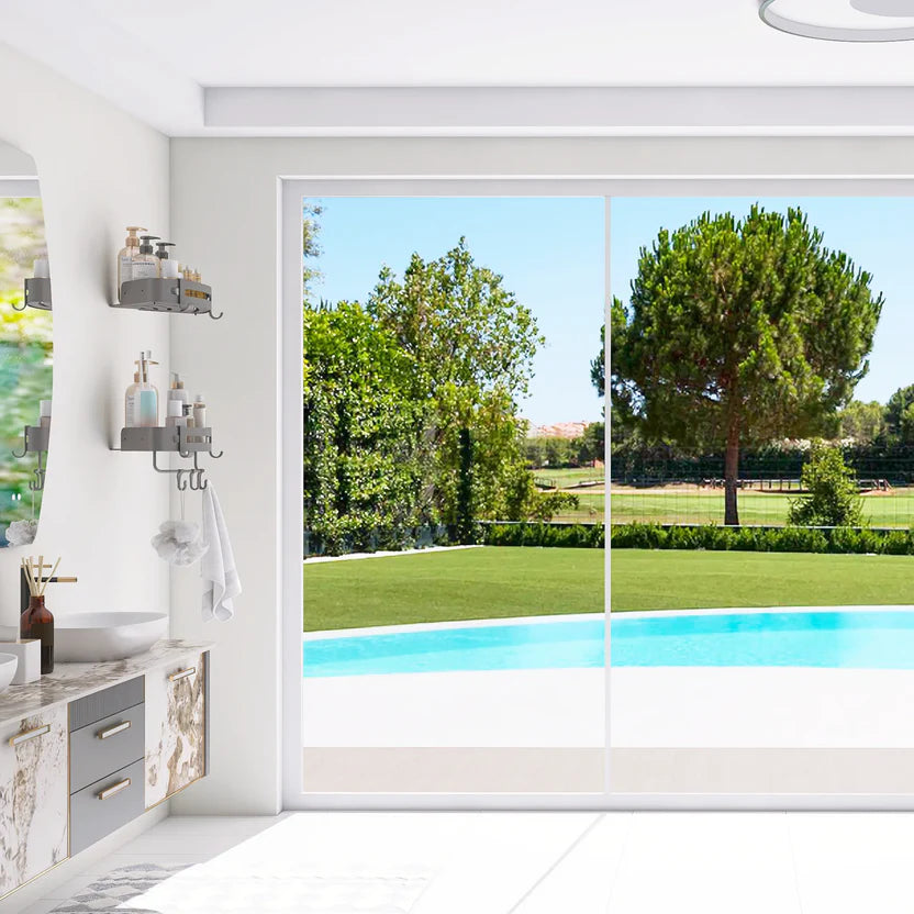 Soft filtered daylight through roller shades